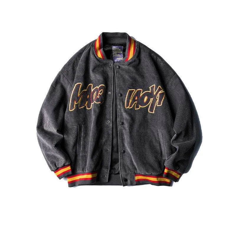Italian corduroy baseball jacket