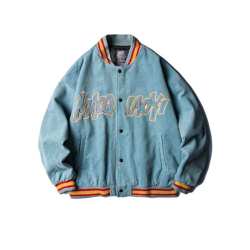 Italian corduroy baseball jacket