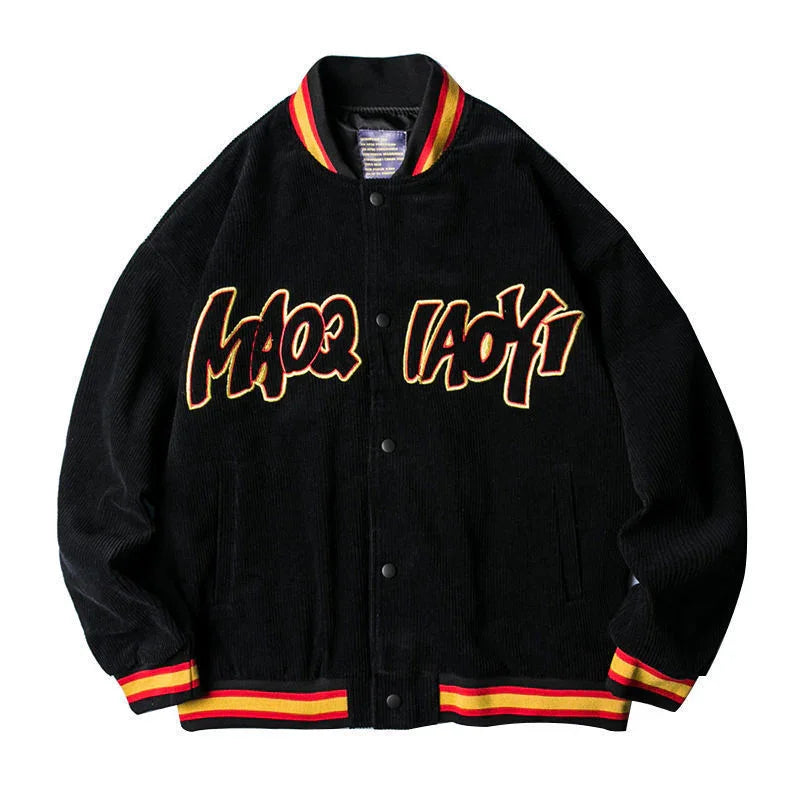 Italian corduroy baseball jacket