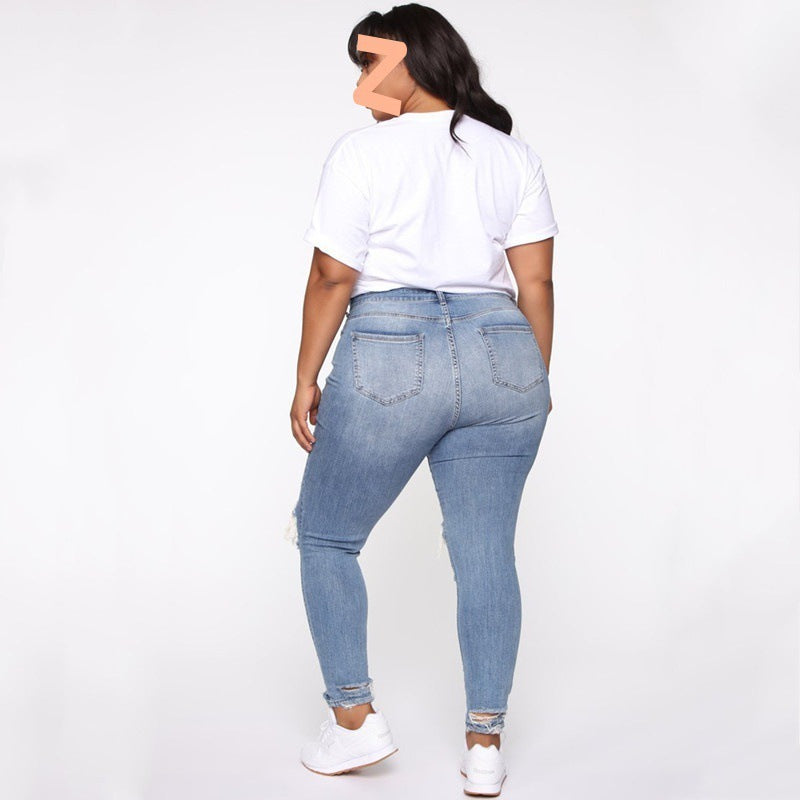 Women Clothes Ripped Plus Size Ladies Denim Pants JeansWomen’s Ripped Denim TrousersWomen’s Plus Size Boyfriend JeansTrendy Distressed Jeans WomenStretch Ripped Jeans for WomenPlus Size Skinny Ripped JeansPlus Size Ripped Jeans WomenLadies Plus Size Denim PantsHigh Waist Plus Size JeansFashion Ladies Plus Size JeansCurvy Fit Distressed JeansCasual Plus Size Denim PantsBlue Ripped Plus Size Jeans