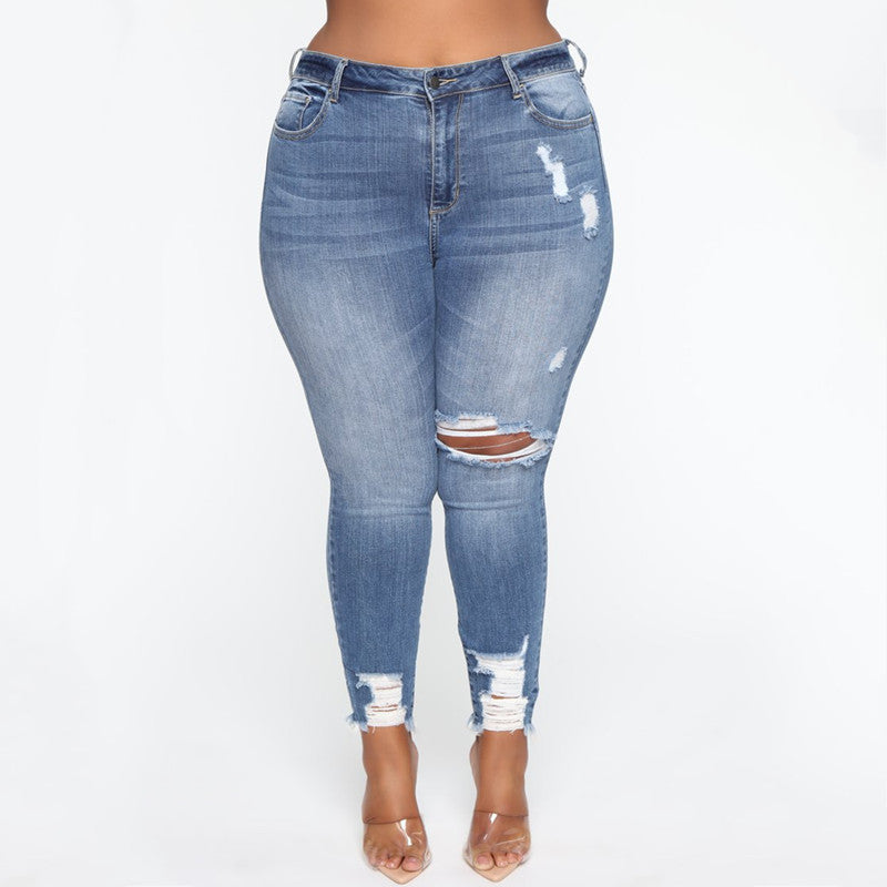 Women Clothes Ripped Plus Size Ladies Denim Pants JeansWomen’s Ripped Denim TrousersWomen’s Plus Size Boyfriend JeansTrendy Distressed Jeans WomenStretch Ripped Jeans for WomenPlus Size Skinny Ripped JeansPlus Size Ripped Jeans WomenLadies Plus Size Denim PantsHigh Waist Plus Size JeansFashion Ladies Plus Size JeansCurvy Fit Distressed JeansCasual Plus Size Denim PantsBlue Ripped Plus Size Jeans